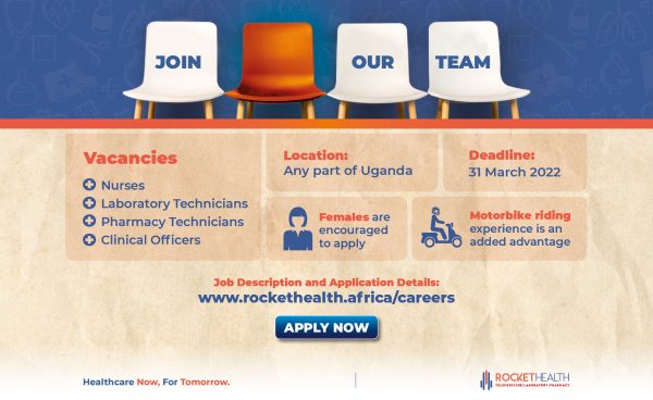 Rocket Health Job Adverts 2022